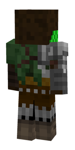Black skin: body, back render