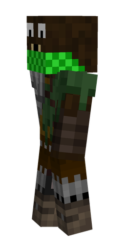 Black skin: body, left side render