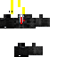 Black skin: raw texture render
