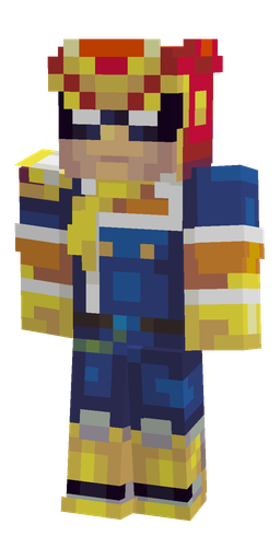 Blue skin: body, front render