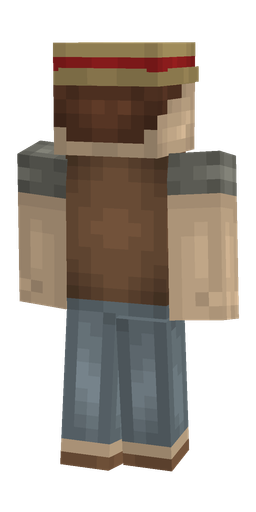 Brown skin: body, back render