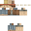 Brown skin: raw texture render