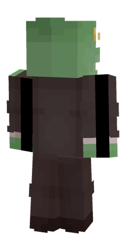 Black skin: body, back render