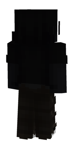Black skin: body, back render