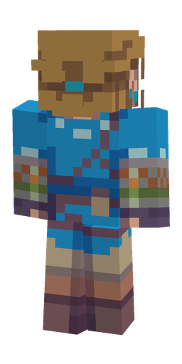 Blue skin: body, back render