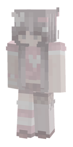 Pink skin: body, front render