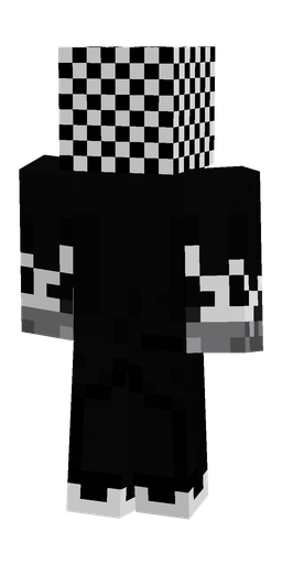 Black skin: body, back render
