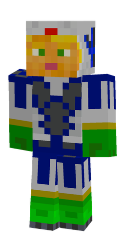 Blue skin: body, front render