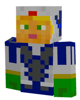 Blue skin: bust render