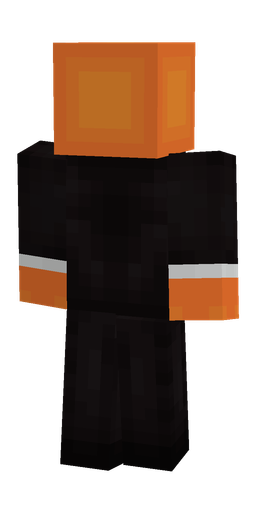 Black skin: body, back render