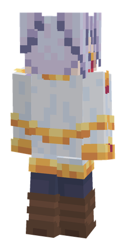Blue skin: body, back render