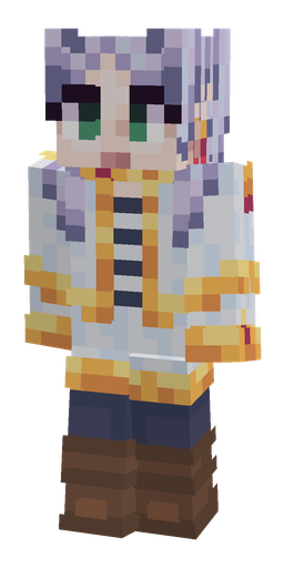 Blue skin: body, front render