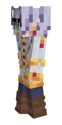 Blue skin: body, left side render