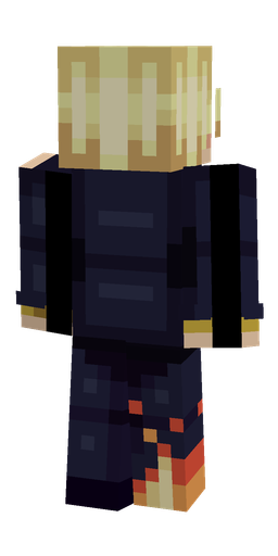 Black skin: body, back render