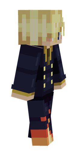 Black skin: body, right side render