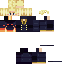 Black skin: raw texture render