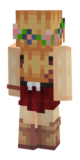 Orange skin: body, back render
