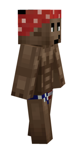 Brown skin: body, right side render