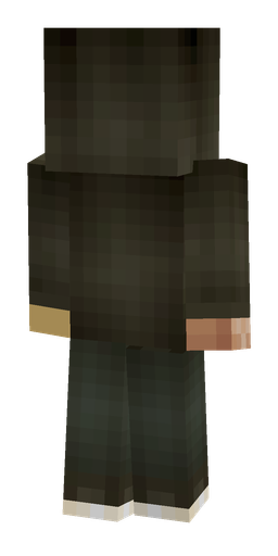 Black skin: body, back render