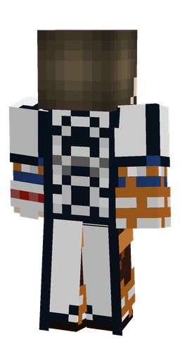 Blue skin: body, back render