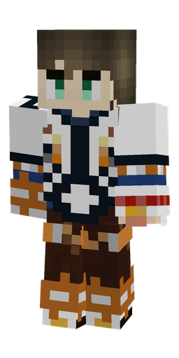Blue skin: body, front render