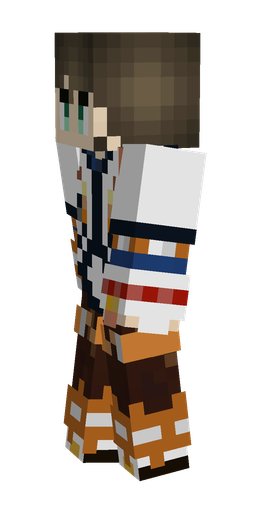 Blue skin: body, left side render
