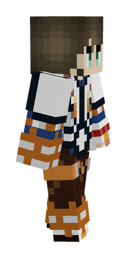 Blue skin: body, right side render