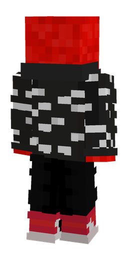 Black skin: body, back render