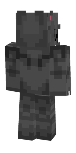 Black skin: body, back render