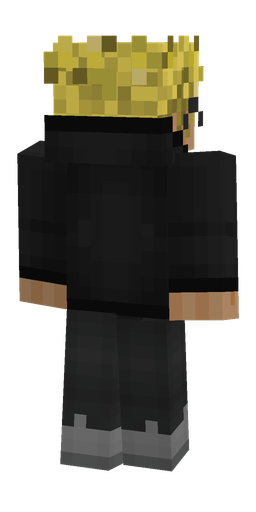 Black skin: body, back render