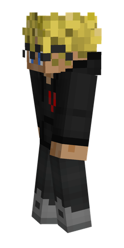 Black skin: body, left side render