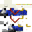 Black skin: raw texture render