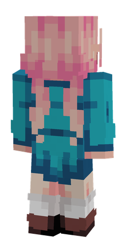 Blue skin: body, back render