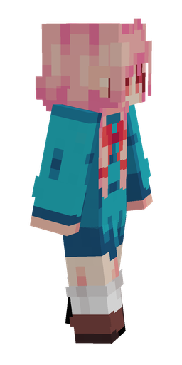 Blue skin: body, right side render