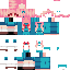 Blue skin: raw texture render