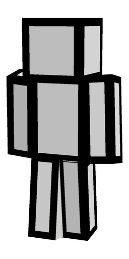 Black skin: body, back render
