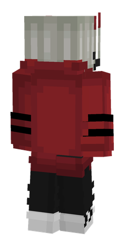 Black skin: body, back render