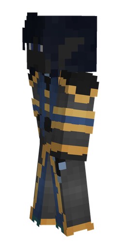 Black skin: body, left side render