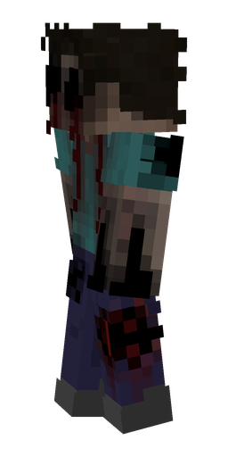 Black skin: body, left side render