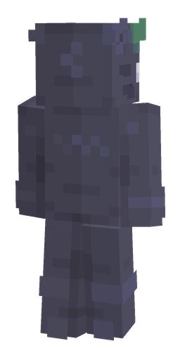 Black skin: body, back render