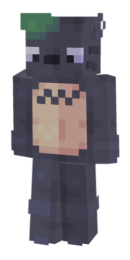 Black skin: body, front render