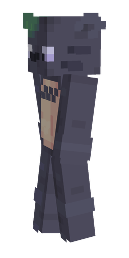 Black skin: body, left side render