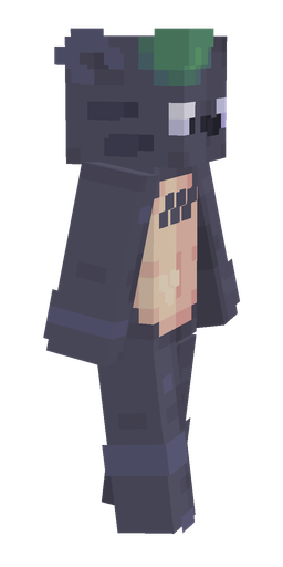 Black skin: body, right side render