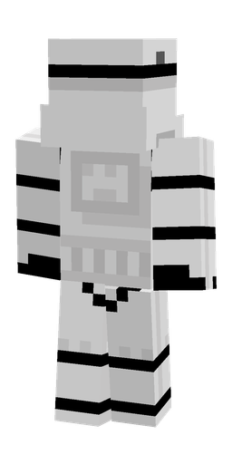 Black skin: body, back render