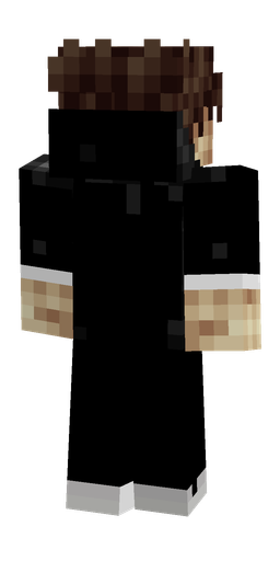 Black skin: body, back render