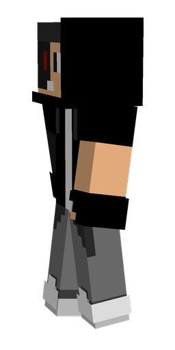 Black skin: body, left side render