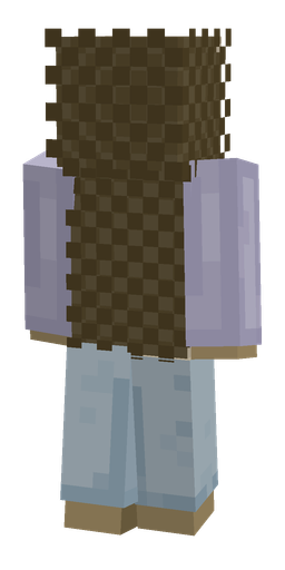 Blue skin: body, back render