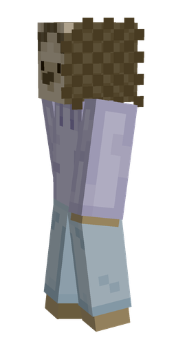 Blue skin: body, left side render