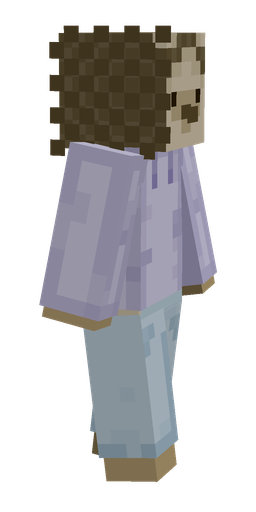 Blue skin: body, right side render