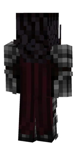 Black skin: body, back render
